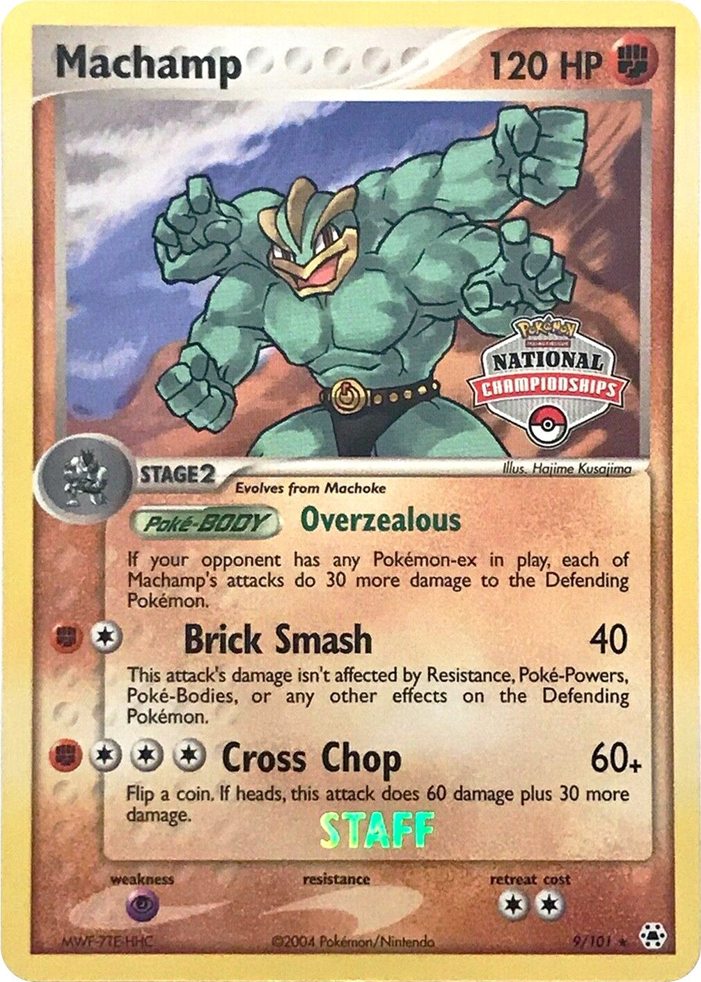 Image for Machamp - 9/101 (National Championships) [Staff] (009/101) [League & Championship Cards] - Pokemon