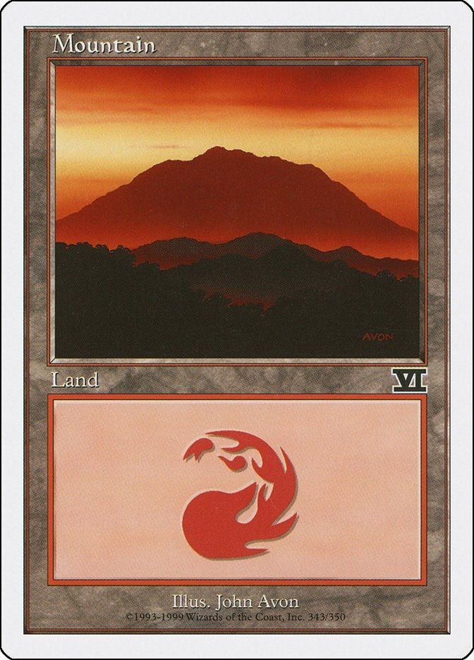 Image for Mountain (343) (343) [Classic Sixth Edition] - Magic: The Gathering