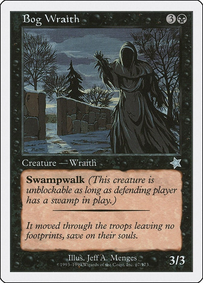 Image for Bog Wraith (67) [Starter 1999] - Magic: The Gathering