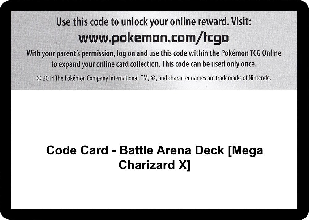 Image for Code Card - Battle Arena Deck [Mega Charizard X] [SM - Celestial Storm] - Pokemon