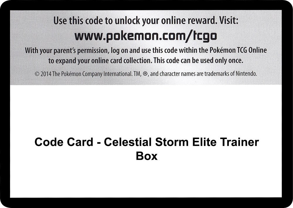 Image for Code Card - Celestial Storm Elite Trainer Box [SM - Celestial Storm] - Pokemon