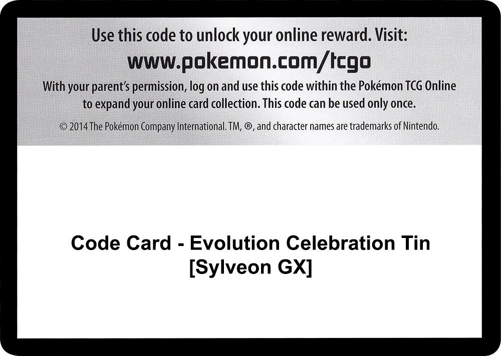 Image for Code Card - Evolution Celebration Tin [Sylveon GX] [SM - Celestial Storm] - Pokemon