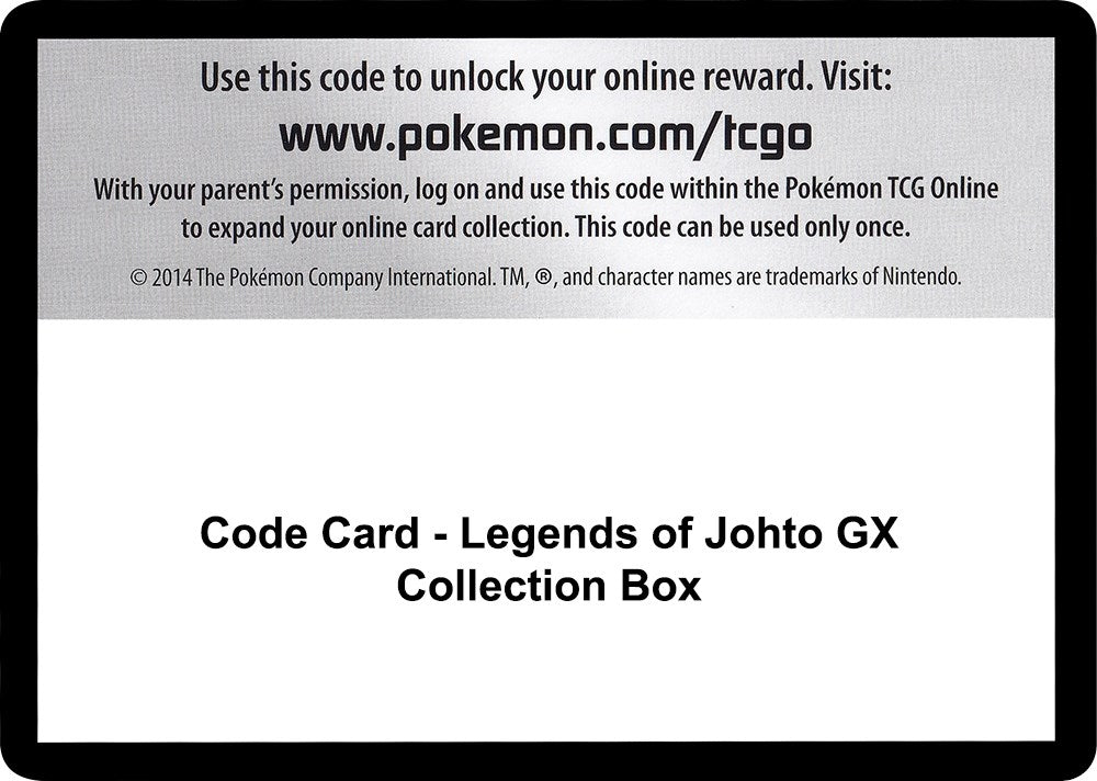 Image for Code Card - Legends of Johto GX Collection Box [SM - Ultra Prism] - Pokemon