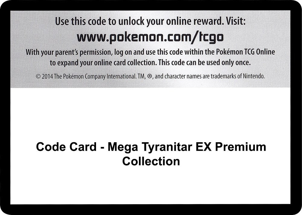 Image for Code Card - Mega Tyranitar EX Premium Collection [SM - Guardians Rising] - Pokemon