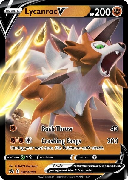 Image for Lycanroc V - SWSH199 (SWSH199) [SWSH: Sword & Shield Promo Cards] - Pokemon