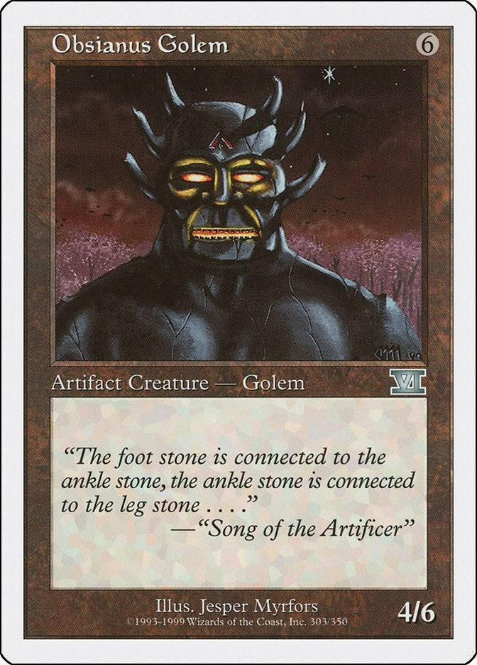 Image for Obsianus Golem (303) [Classic Sixth Edition] - Magic: The Gathering
