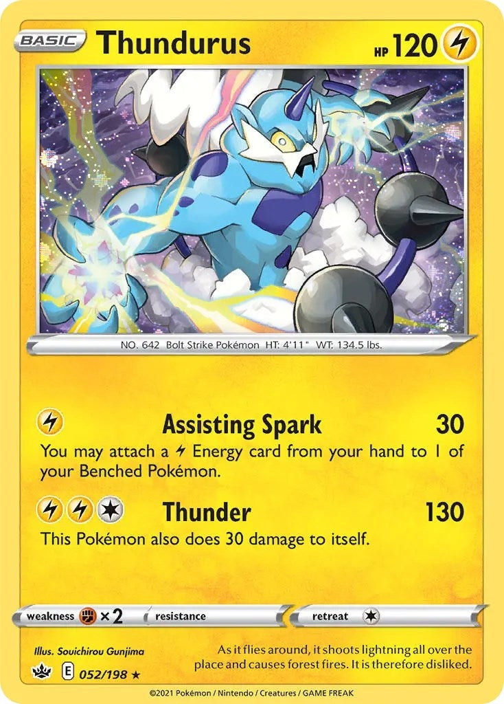 Image for Thundurus - 052/198 (Cosmos Holo) (052/198) [Blister Exclusives] - Pokemon