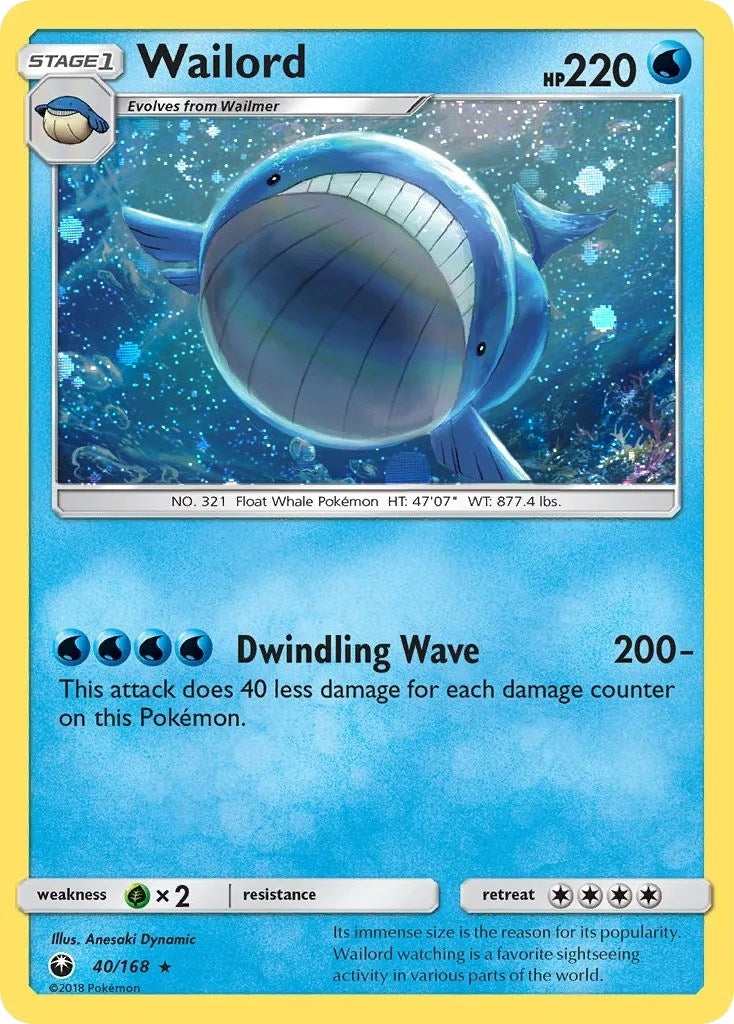 Image for Wailord - 40/168 (Cosmos Holo) (040/168) [Blister Exclusives] - Pokemon