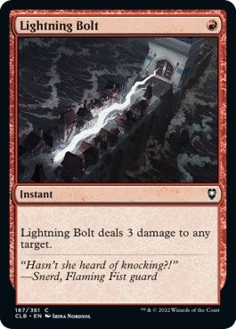 Image for Lightning Bolt (187) [Commander Legends: Battle for Baldur's Gate] - Magic: The Gathering