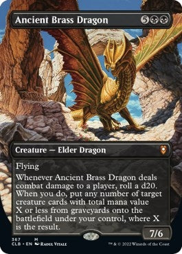 Image for Ancient Brass Dragon (Borderless) (367) [Commander Legends: Battle for Baldur's Gate] - Magic: The Gathering