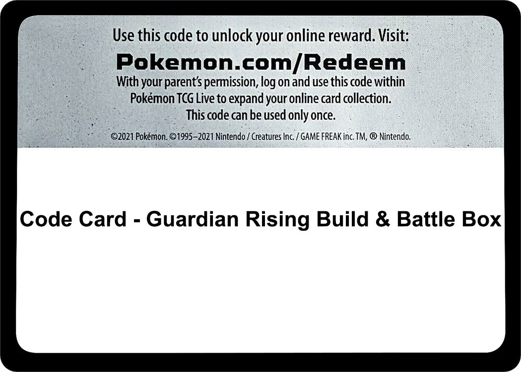 Image for Code Card - Guardian Rising Build & Battle Box [SM - Guardians Rising] - Pokemon