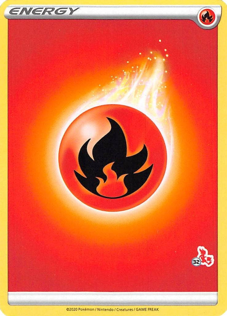 Image for Fire Energy (#32 Cinderace Stamped) [Battle Academy 2022] - Pokemon