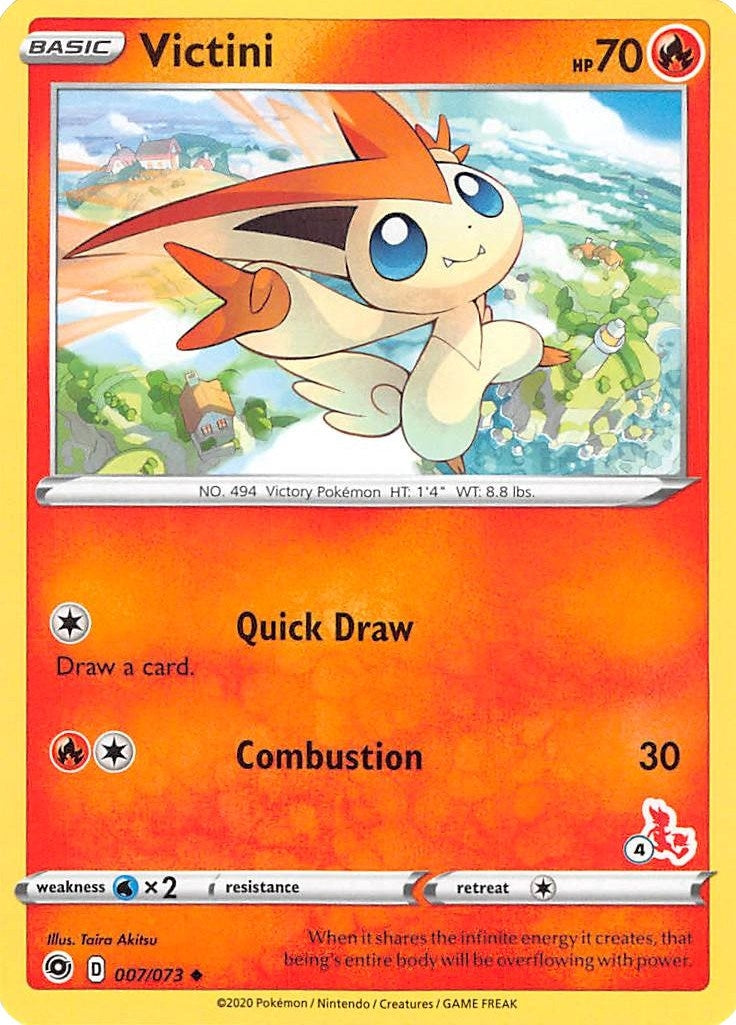 Image for Victini - 007/073 (#4 Cinderace Stamped) (007/073) [Battle Academy 2022] - Pokemon