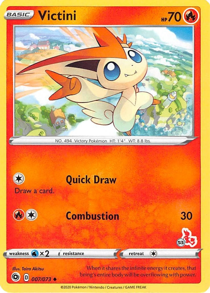 Image for Victini - 007/073 (#53 Cinderace Stamped) (007/073) [Battle Academy 2022] - Pokemon