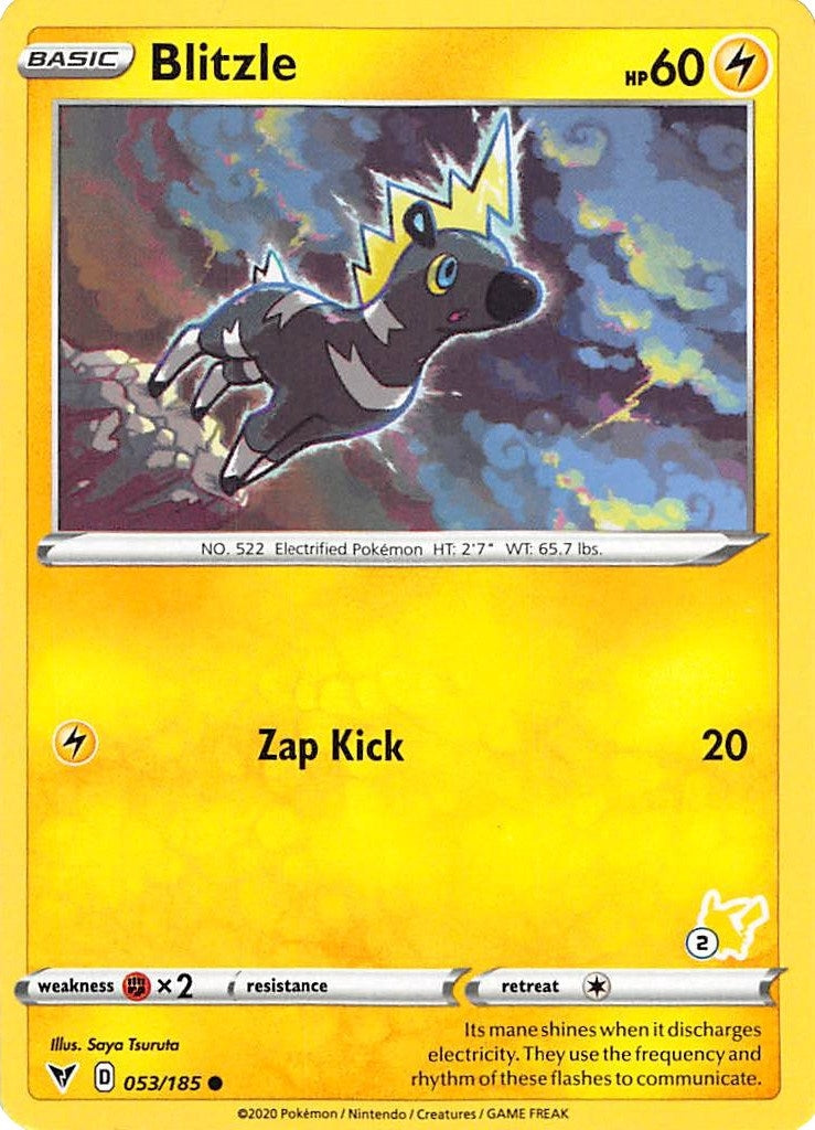 Image for Blitzle - 053/185 (#2 Pikachu Stamped) (053/185) [Battle Academy 2022] - Pokemon