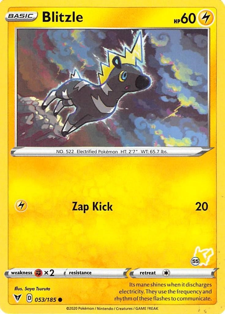 Image for Blitzle - 053/185 (#55 Pikachu Stamped) (053/185) [Battle Academy 2022] - Pokemon