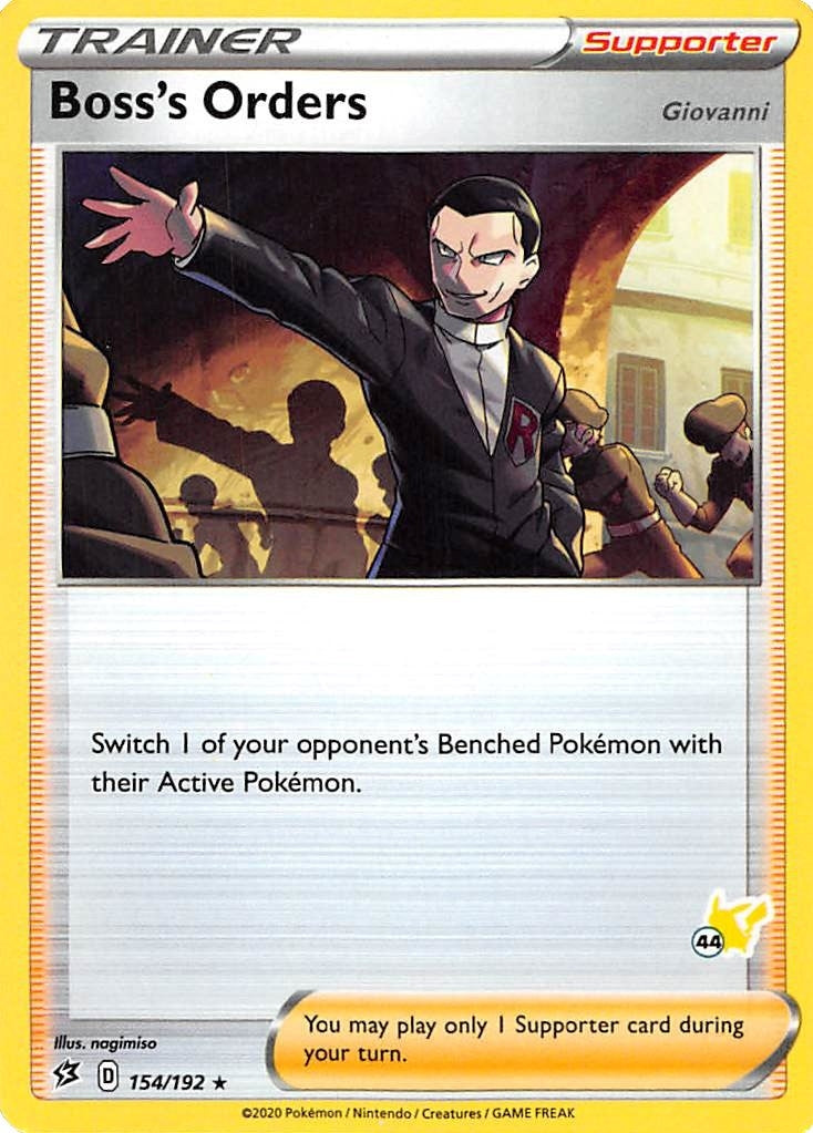 Image for Boss's Orders - 154/192 (#44 Pikachu Stamped) (154/192) [Battle Academy 2022] - Pokemon