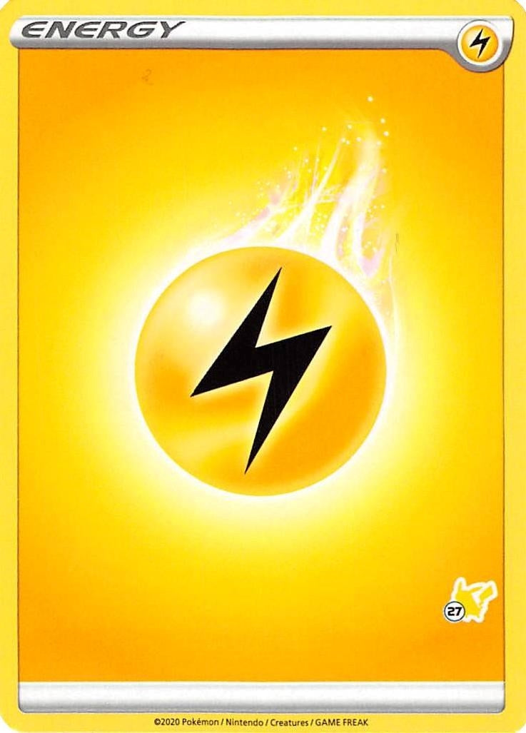Image for Lightning Energy (#27 Pikachu Stamped) [Battle Academy 2022] - Pokemon
