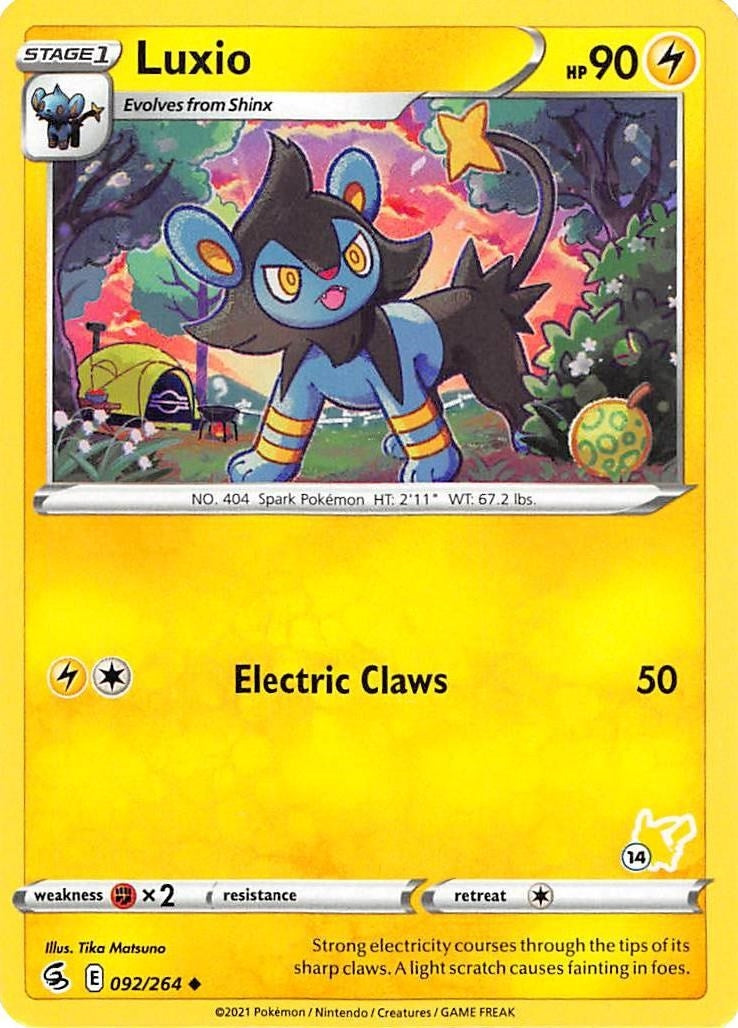 Image for Luxio - 092/264 (#14 Pikachu Stamped) (092/264) [Battle Academy 2022] - Pokemon