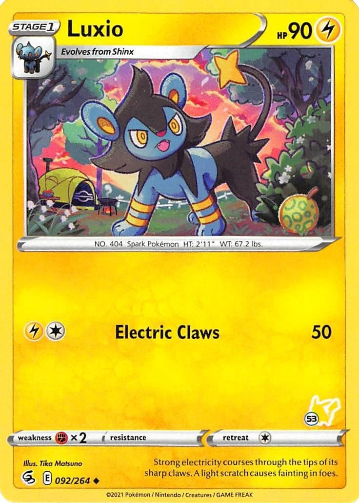 Image for Luxio - 092/264 (#53 Pikachu Stamped) (092/264) [Battle Academy 2022] - Pokemon