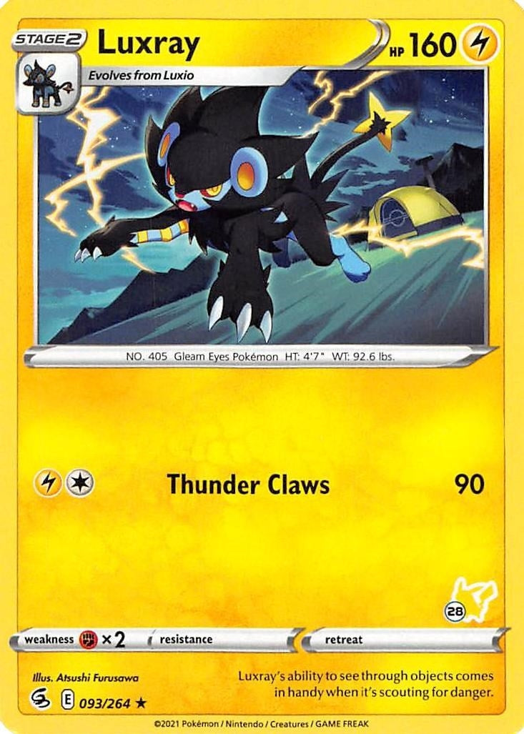 Image for Luxray - 093/264 (#28 Pikachu Stamped) (093/264) [Battle Academy 2022] - Pokemon