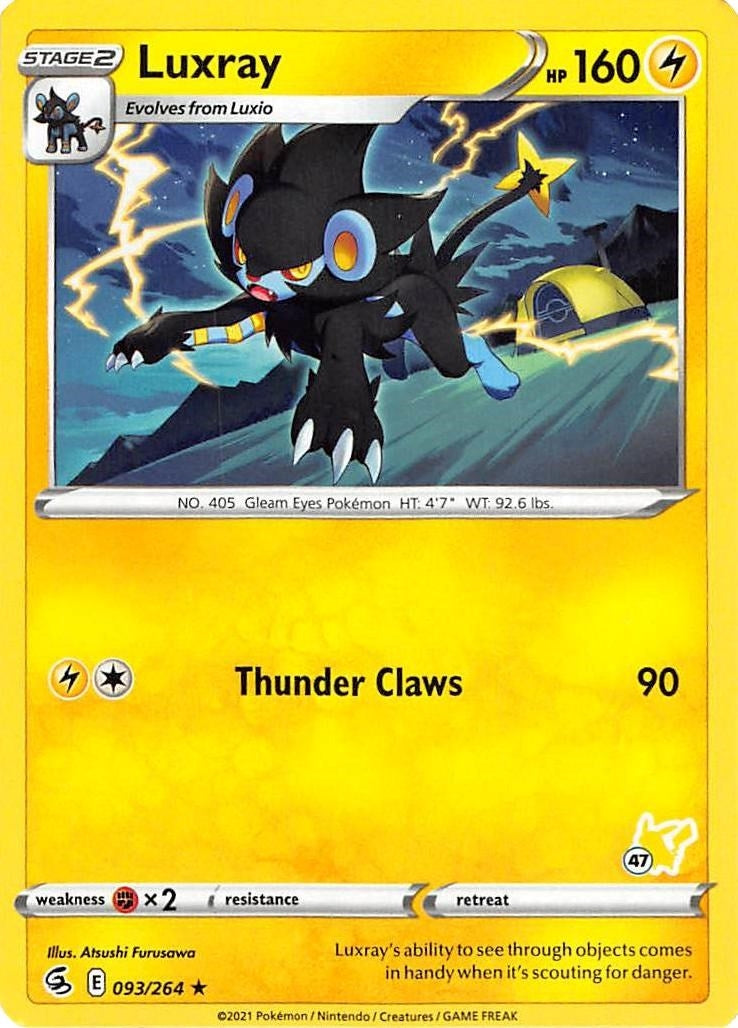 Image for Luxray - 096/264 (#47 Pikachu Stamped) (093/264) [Battle Academy 2022] - Pokemon