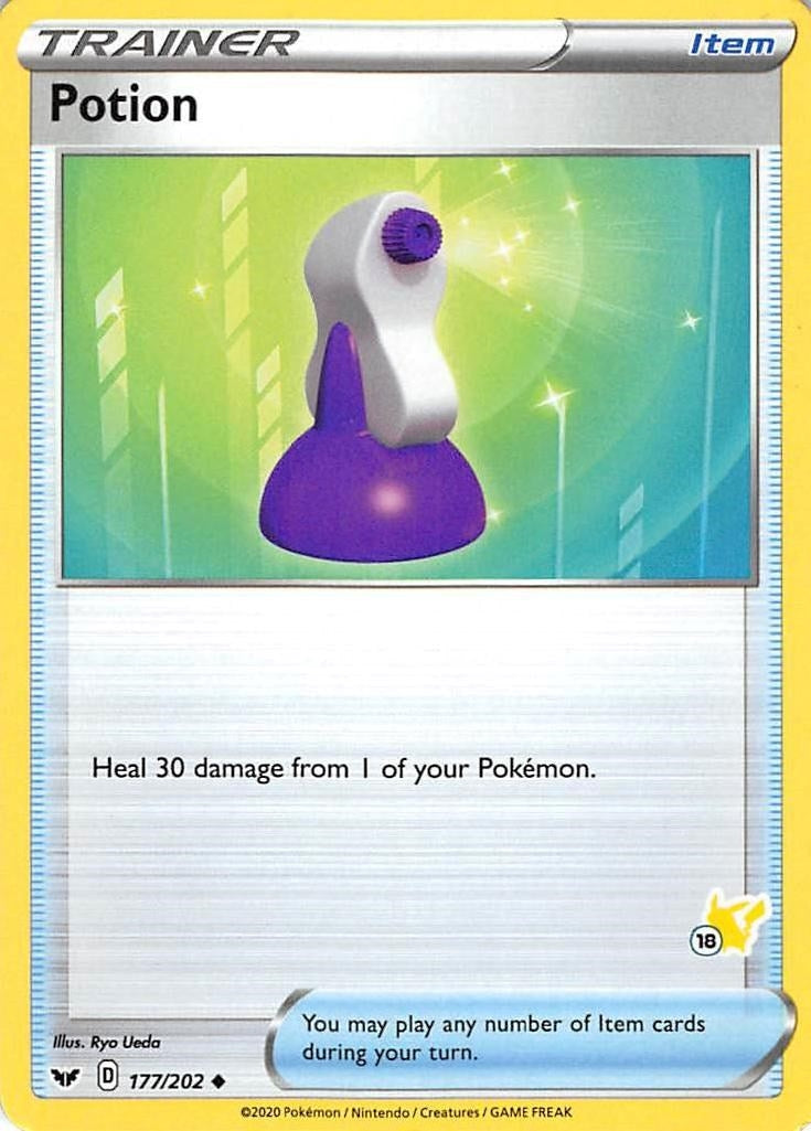Image for Potion - 177/202 (#18 Pikachu Stamped) (177/202) [Battle Academy 2022] - Pokemon