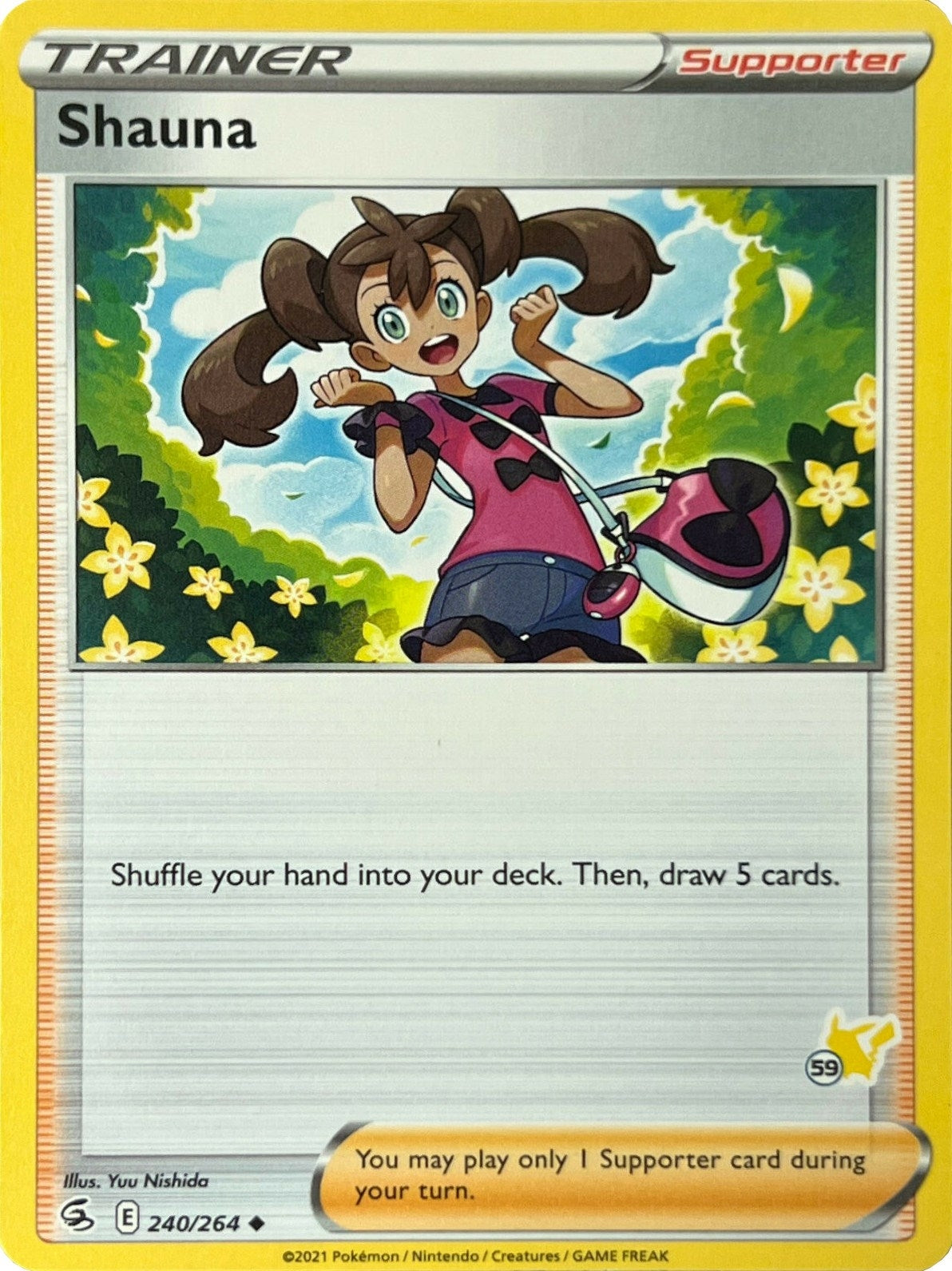 Image for Shauna - 240/264 (#59 Pikachu Stamped) (240/264) [Battle Academy 2022] - Pokemon