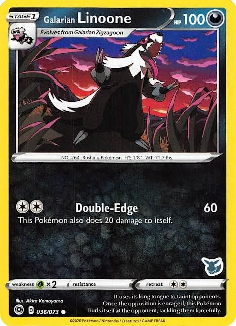 Galarian Linoone - 036/073 (Eevee Stamped) (036/073) [Battle Academy 2022]
