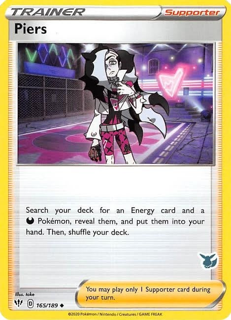 Image for Piers - 165/189 (Eevee Stamped) (165/189) [Battle Academy 2022] - Pokemon
