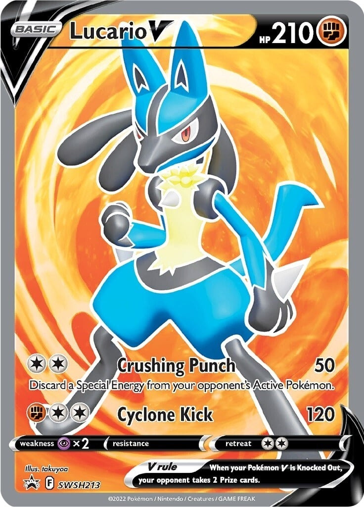 Lucario V - SWSH213 (SWSH213) [SWSH: Sword & Shield Promo Cards]