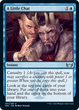 Image for A Little Chat (47) [Streets of New Capenna] - Magic: The Gathering