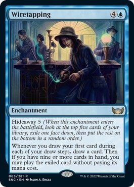 Image for Wiretapping (65) [Streets of New Capenna] - Magic: The Gathering