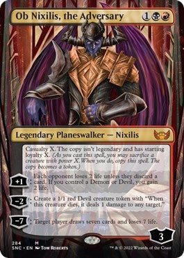 Image for Ob Nixilis, the Adversary (Borderless) (284) [Streets of New Capenna] - Magic: The Gathering
