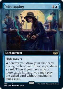 Image for Wiretapping (Extended Art) (415) [Streets of New Capenna] - Magic: The Gathering