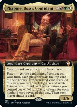 Image for Phabine, Boss's Confidant (Extended Art) (108) [Streets of New Capenna] - Magic: The Gathering