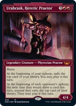 Image for Urabrask, Heretic Praetor (Showcase) (Foil Etched) (446) [Streets of New Capenna] - Magic: The Gathering