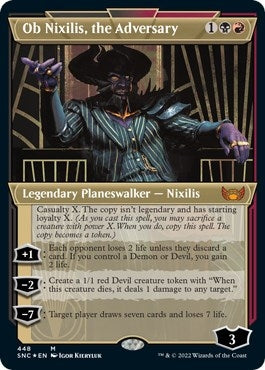 Image for Ob Nixilis, the Adversary (Showcase) (Foil Etched) (448) [Streets of New Capenna] - Magic: The Gathering
