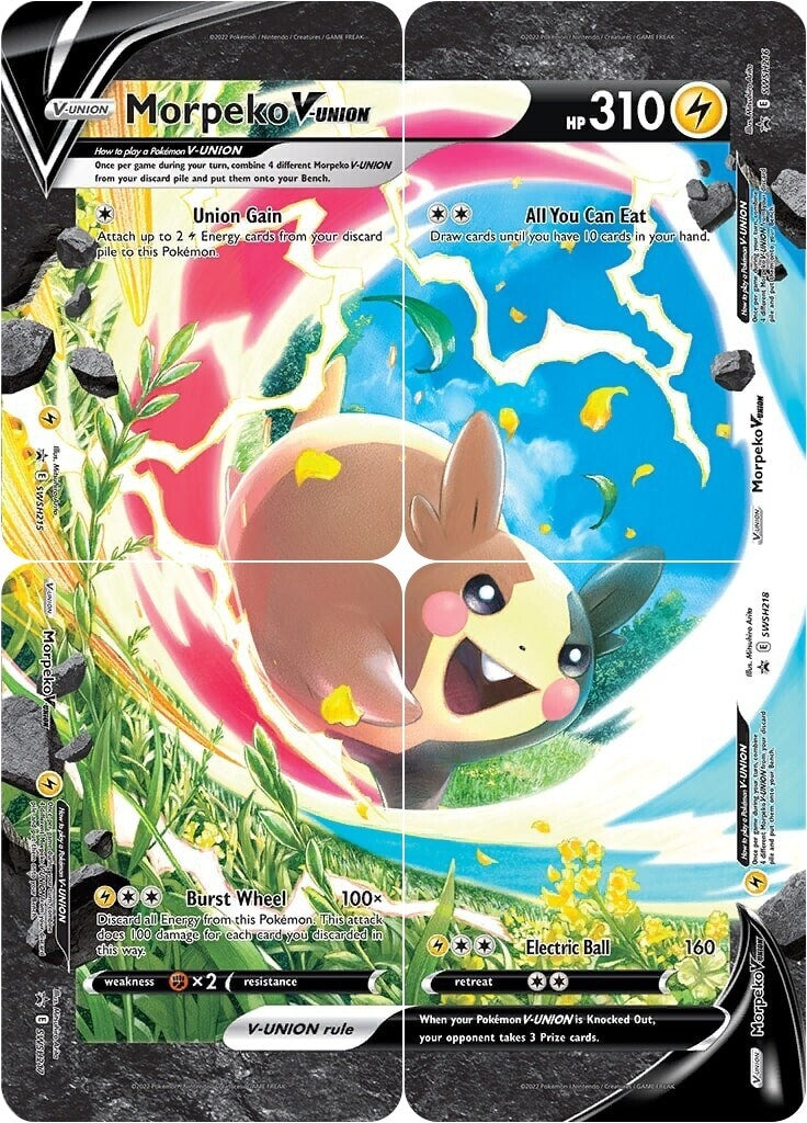 Image for Morpeko V-Union [Set of 4] (SWSH218) [SWSH: Sword & Shield Promo Cards] - Pokemon