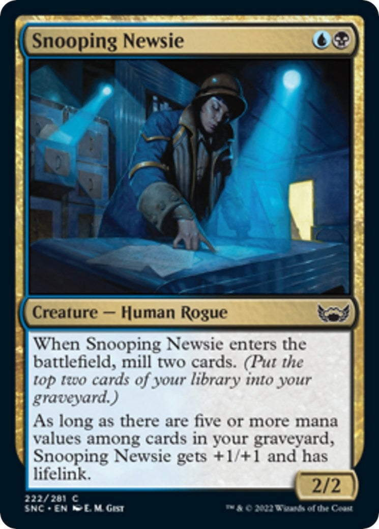 Image for Snooping Newsie (222) [Streets of New Capenna] - Magic: The Gathering