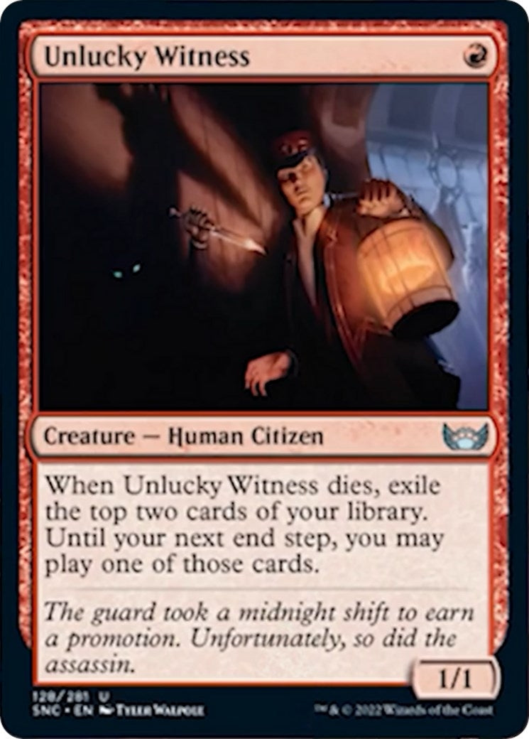 Image for Unlucky Witness (128) [Streets of New Capenna] - Magic: The Gathering