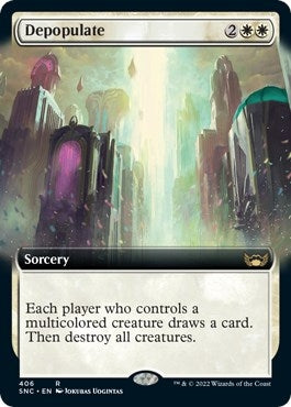 Image for Depopulate (Extended Art) (406) [Streets of New Capenna] - Magic: The Gathering