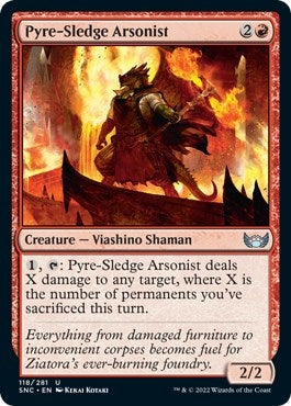 Image for Pyre-Sledge Arsonist (118) [Streets of New Capenna] - Magic: The Gathering
