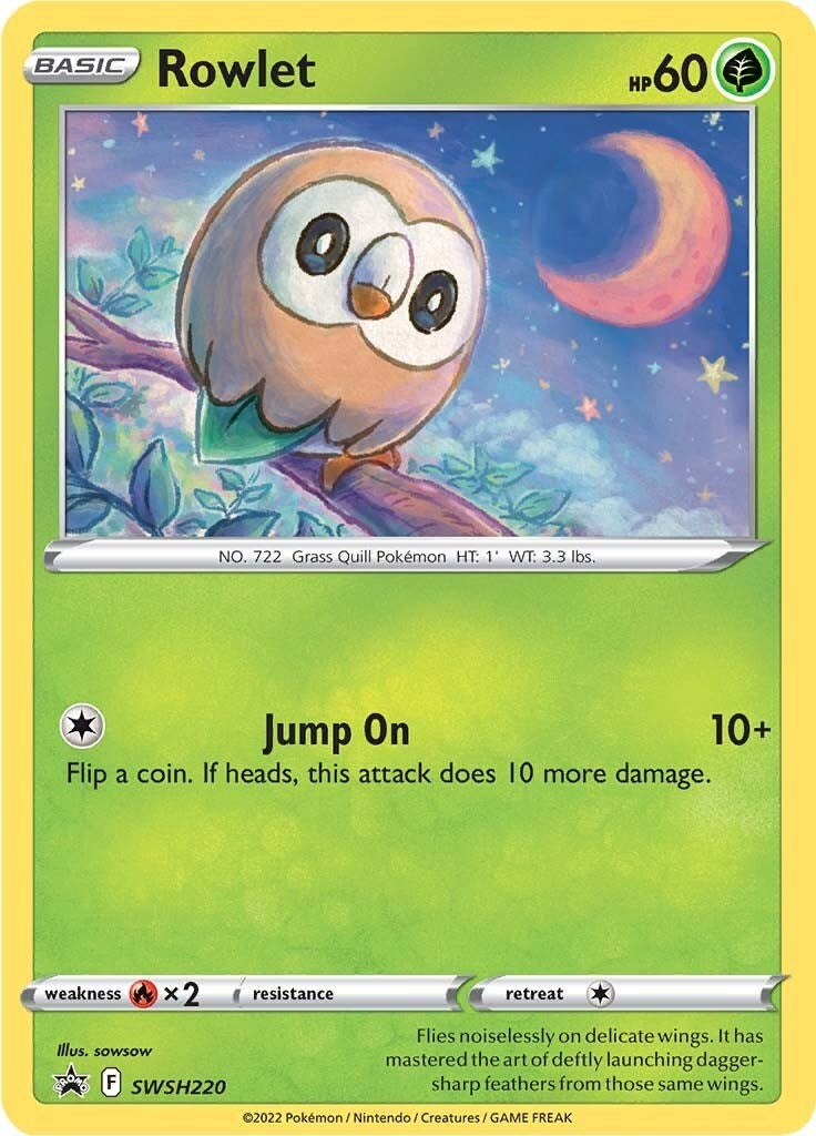 Image for Rowlet - SWSH220 (SWSH220) [SWSH: Sword & Shield Promo Cards] - Pokemon