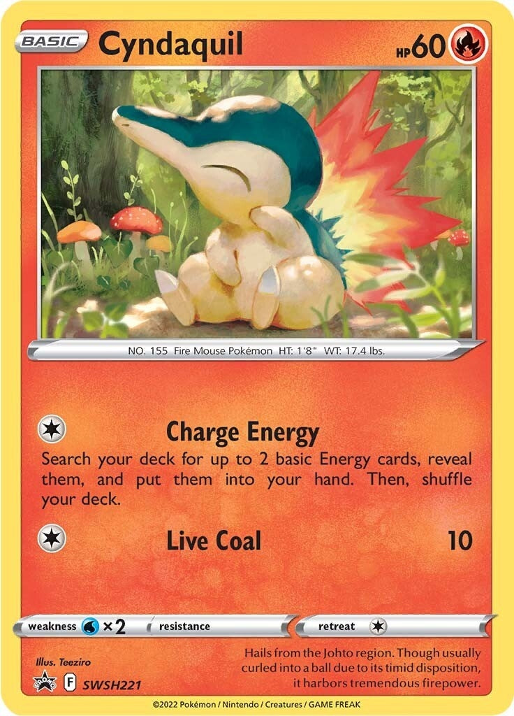 Image for Cyndaquil - SWSH221 (SWSH221) [SWSH: Sword & Shield Promo Cards] - Pokemon
