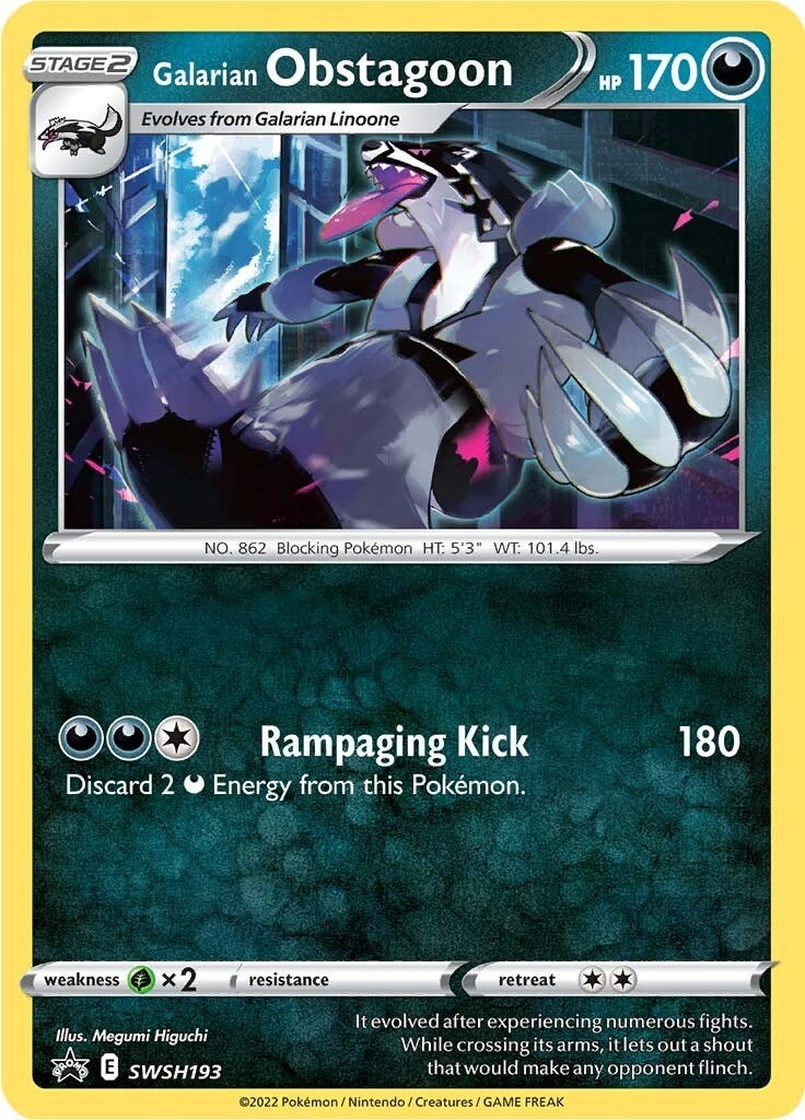 Image for Galarian Obstagoon - SWSH193 (SWSH193) [SWSH: Sword & Shield Promo Cards] - Pokemon