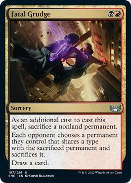 Image for Fatal Grudge (187) [Streets of New Capenna] - Magic: The Gathering