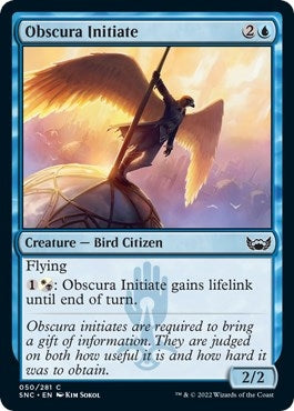 Image for Obscura Initiate (50) [Streets of New Capenna] - Magic: The Gathering