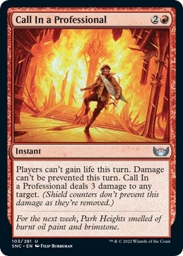 Image for Call In a Professional (103) [Streets of New Capenna] - Magic: The Gathering
