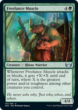 Image for Freelance Muscle (147) [Streets of New Capenna] - Magic: The Gathering